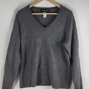 Jones New York XL Women's Cashmere V-Neck Sweater